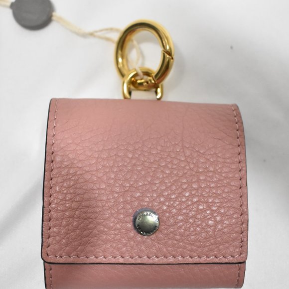 NWT Burberry pink Small Square Leather key chain coin case charm wallet - Picture 5 of 12